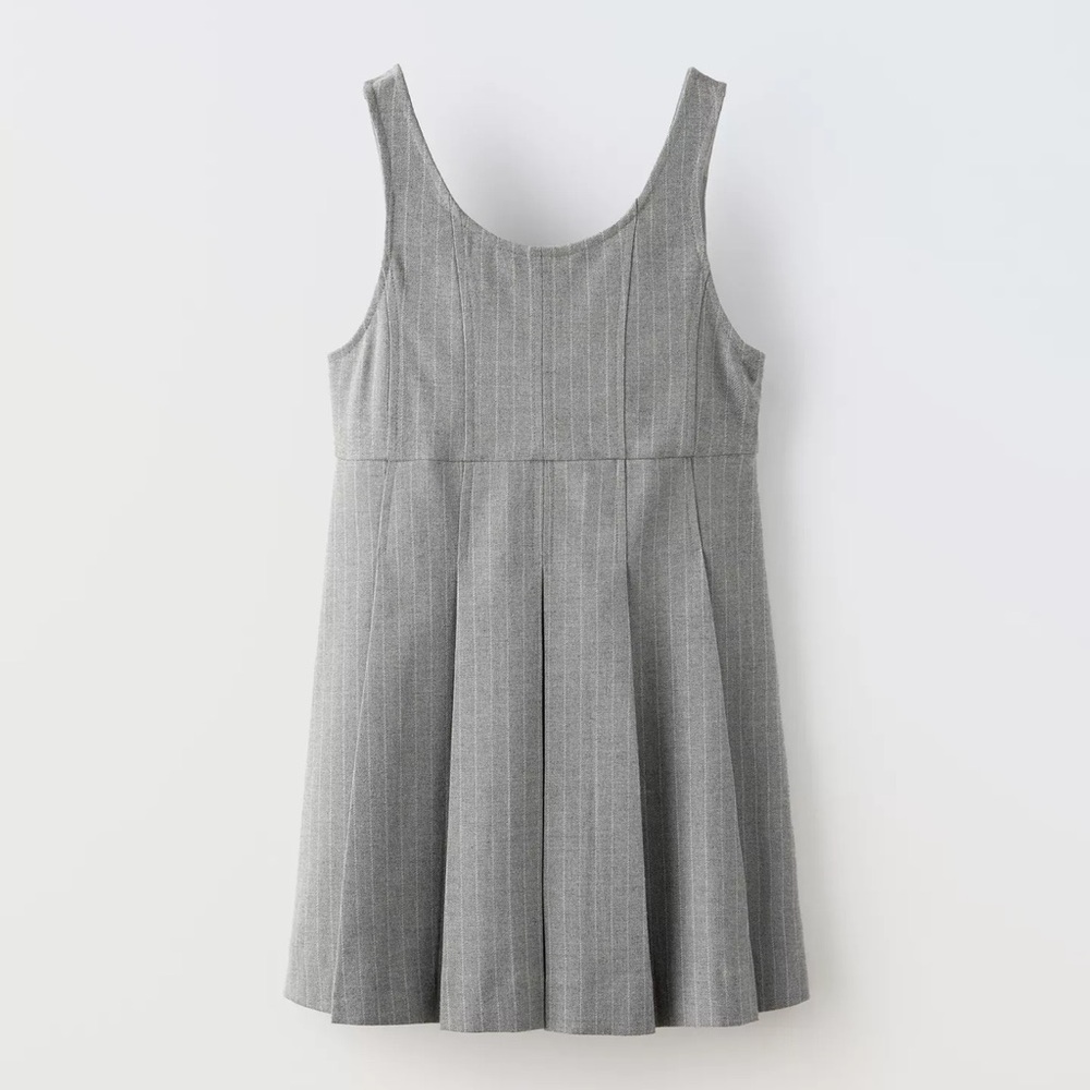 PINSTRIPE PINAFORE DRESS